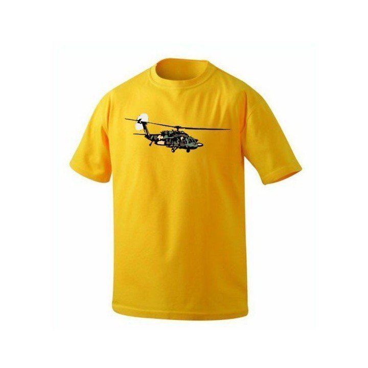 YELLOW BLACK HAWK T- SHIRT