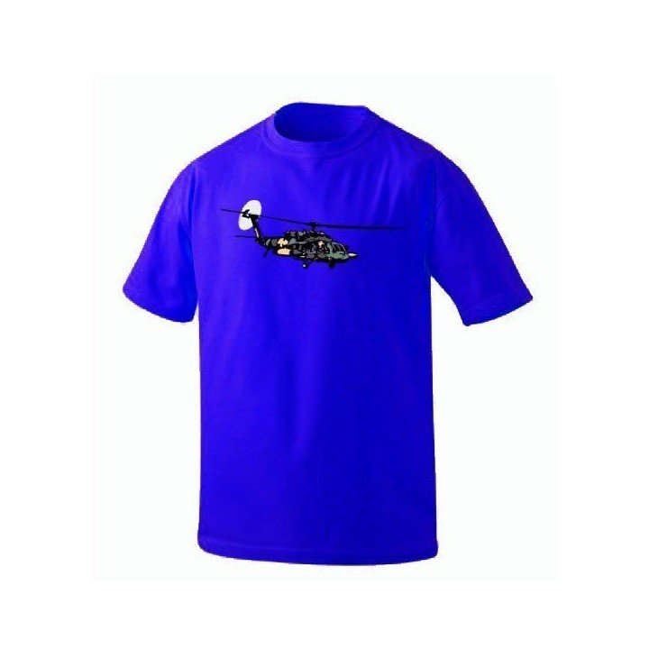 BLUE BLACK HAWK T- SHIRT