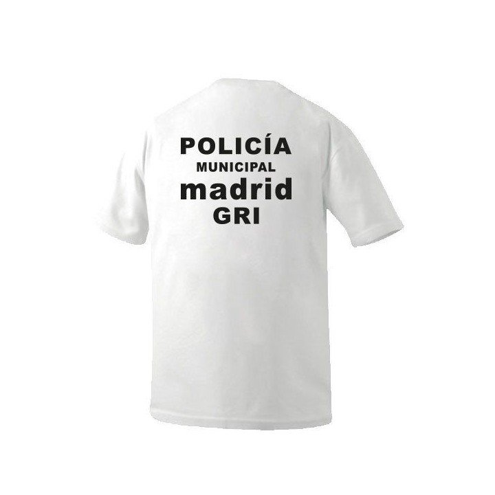 CAMISETA POLICÍA MUNICIPAL MADRID GRI