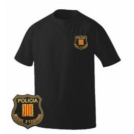 CAMISETA-POLICÍA-CATALANA-NEGRA