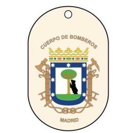 CHAPA IDENTIFICACIÓN BOMBEROS MADRID