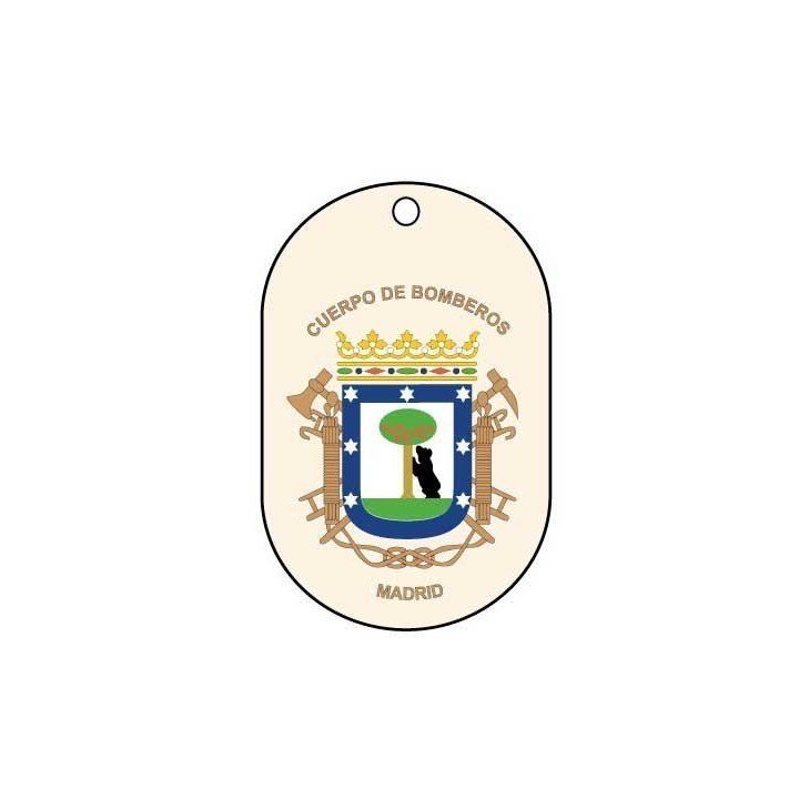 CHAPA IDENTIFICACIÓN BOMBEROS MADRID