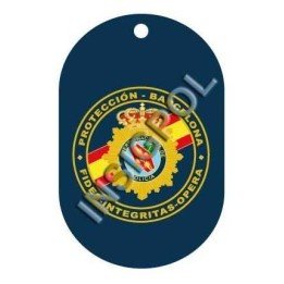 CHAPA DE CUELLO CUERPO NACIONAL POLICÍA PROTECCIÓN BCN