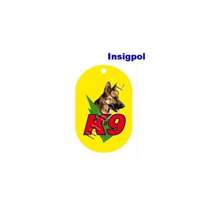 CHAPA IDENTIFICACIÓN K-9