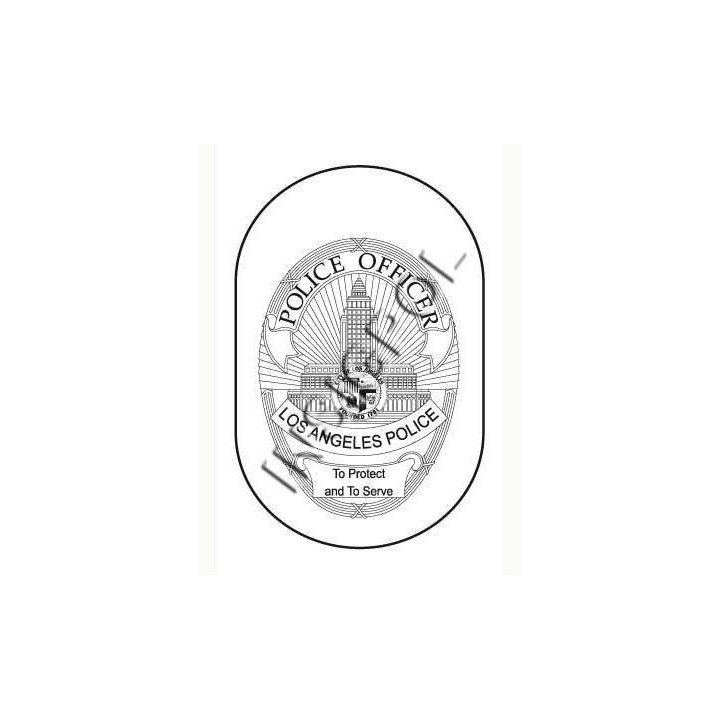 CHAPA IDENTIFICACIÓN POLICÍA DE LOS ANGELES
