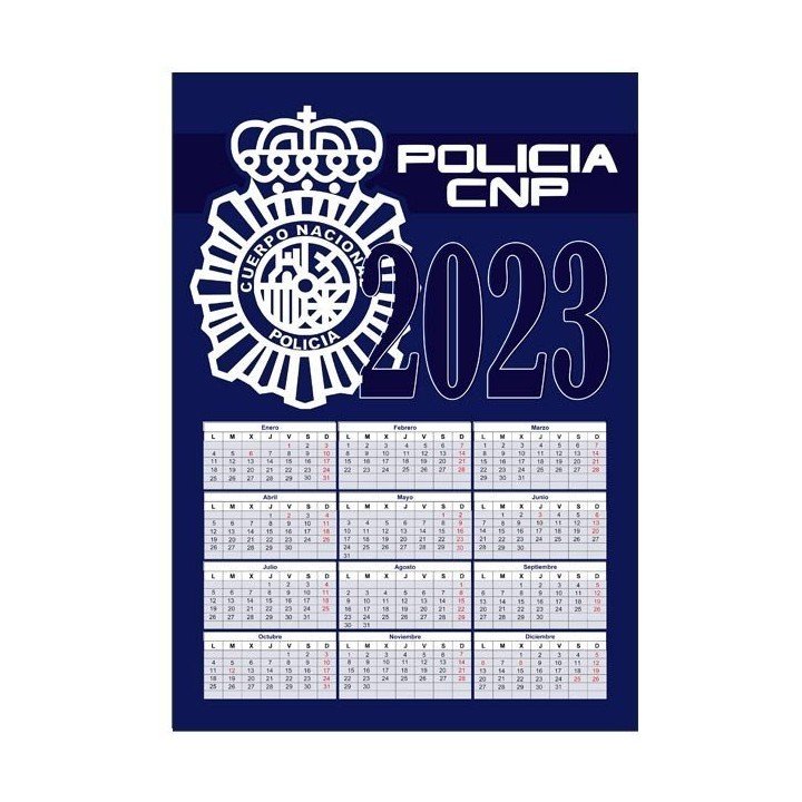 IMÁN CALENDARIO 2021 EMBLEMA CNP ABSTRACTO