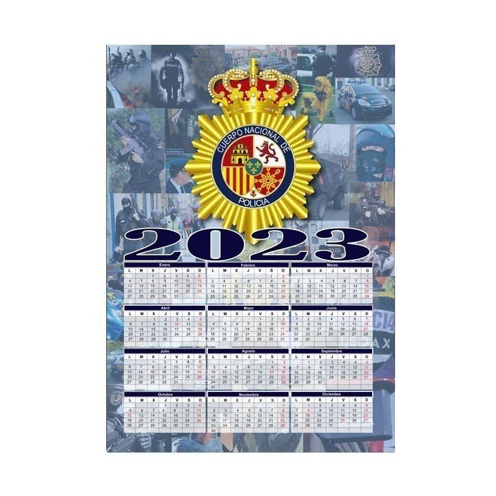 2021 CALENDAR SPANISH NATIONA POLICE  MAGNET