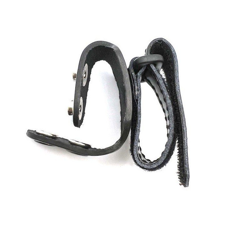 LEATHER GLOVES REVOLTING  HOLDER