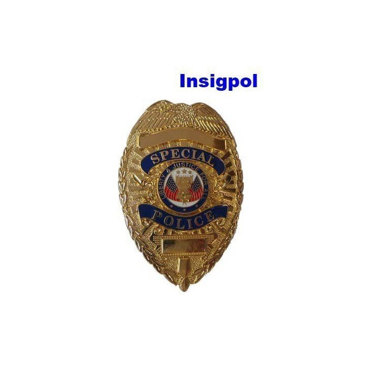 PLACA POLICÍA ESTADOS UNIDOS