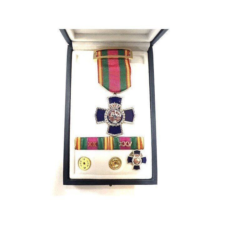 25 YEAR CNP POLICE DEDICATION MEDAL SET