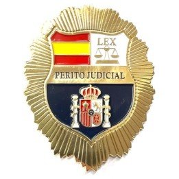 PLACA-PERITO-JUDICIAL-ESPAÑA-GOLD