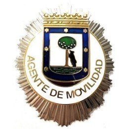 MADRID-TRAFFIC-AGENT-BADGE