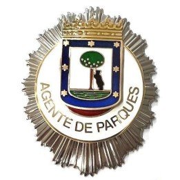 MADRID-PARK-AGENT-BADGE