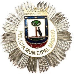 MADRID-POLICE-BADGE
