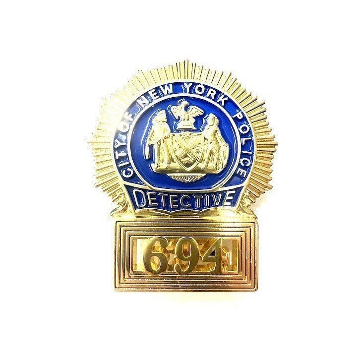 PLACA-DETECTIVE-POLICÍA-NUEVA-YORK