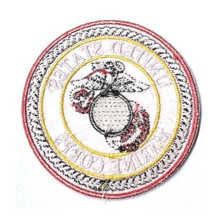 PARCHE MARINE CORPS ROJO