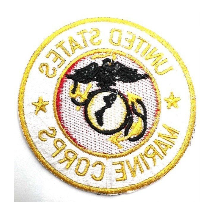 UNITED STATES MARINE CORPS EMBROIRED RED&GREEN PATCH