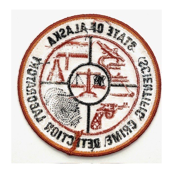 Parche Policía Cientifica para la Detección del Crimen del Estado de Alaska