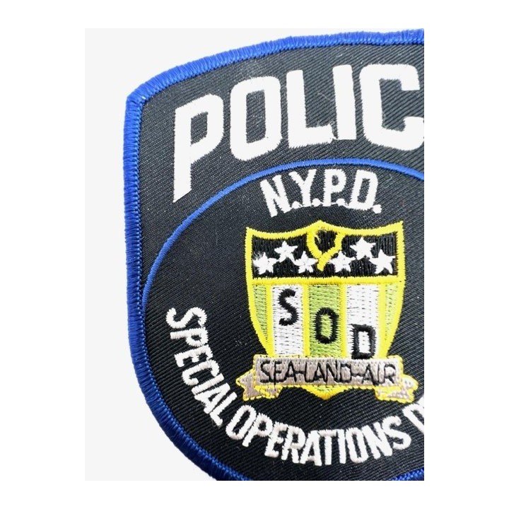 SPECIAL OPERATIONS NEW YORK POLICE PATCH. Real size. Embroidered.