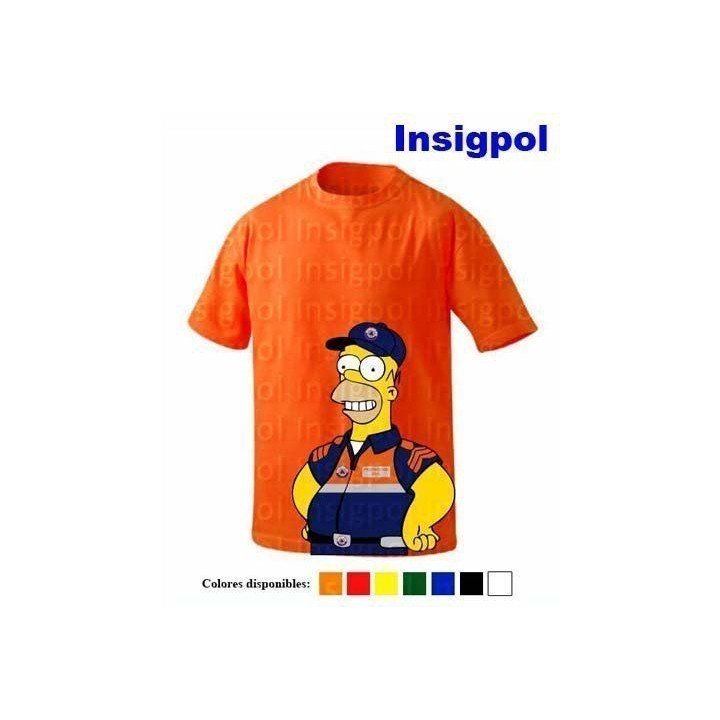 HOMER SIMPSON CIVIL PROTECTION  T-SHIRT