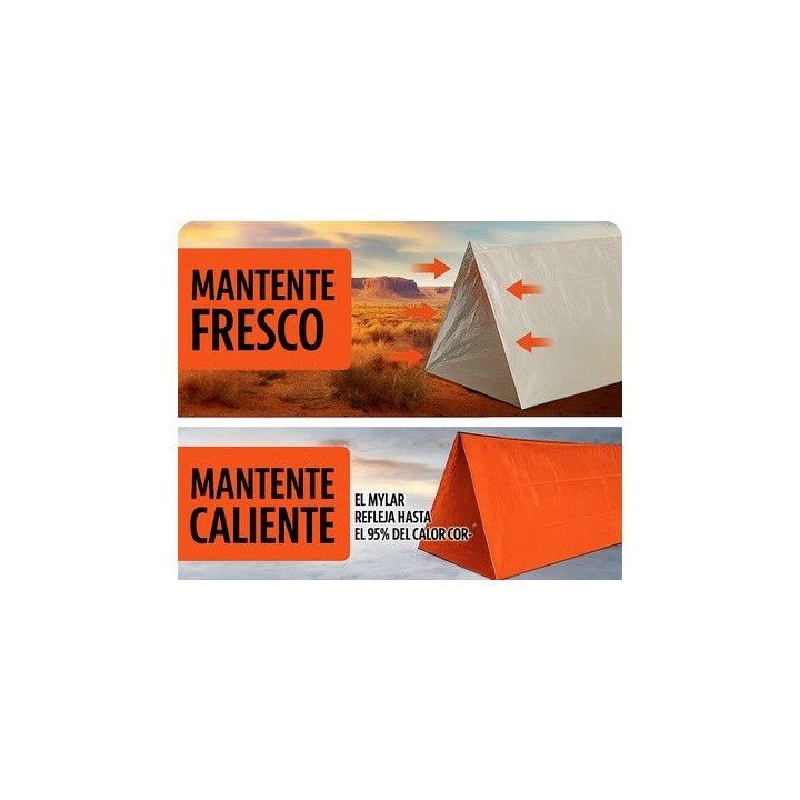 Tienda de Emergencia Impermeable para 2 Personas – Refugio Portátil de Supervivencia