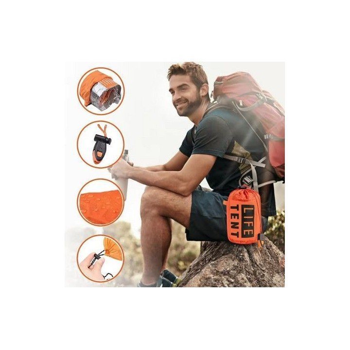 Tienda de Emergencia Impermeable para 2 Personas – Refugio Portátil de Supervivencia