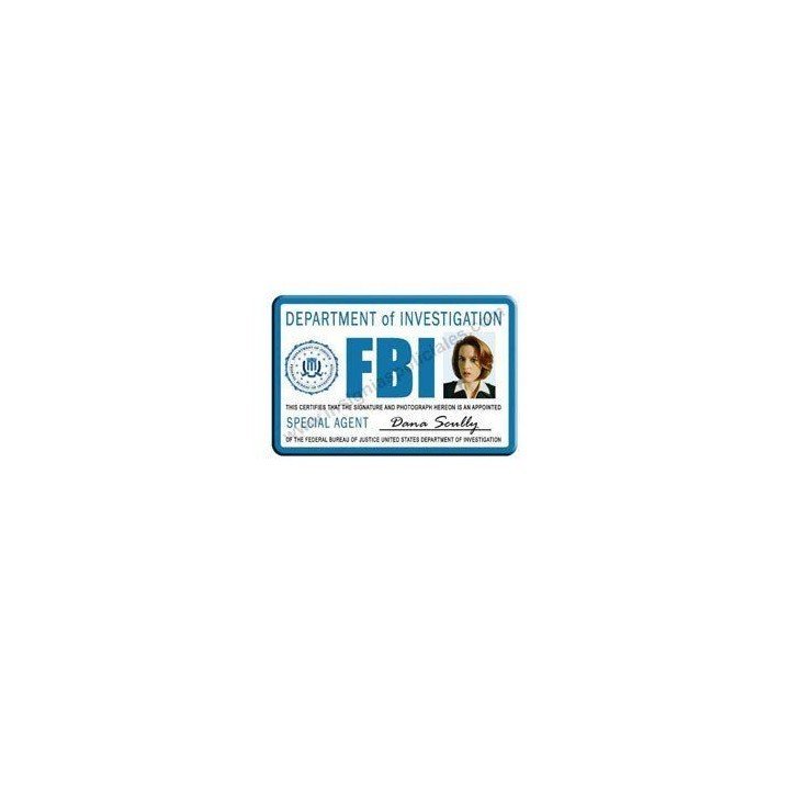 FBI SCULLY X-FILES COLLECTIBLE ID CARD