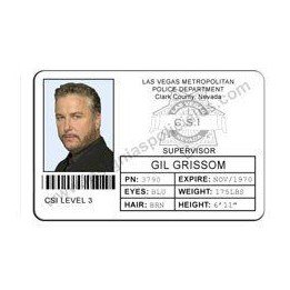 CSI LAS VEGAS GIL GRISSOM COLLECTIBLE ID CARD