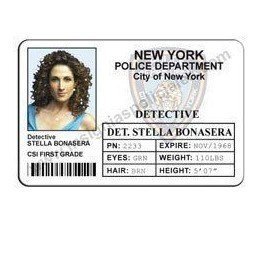 CSI -NEW-YORK STELLA-BONASERA-COLLECTIBLE-ID-CARD