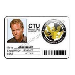 CREDENCIAL CTU 24 AGENTE JACK BAUER