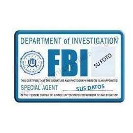 H FBI CUSTOM ID CARD