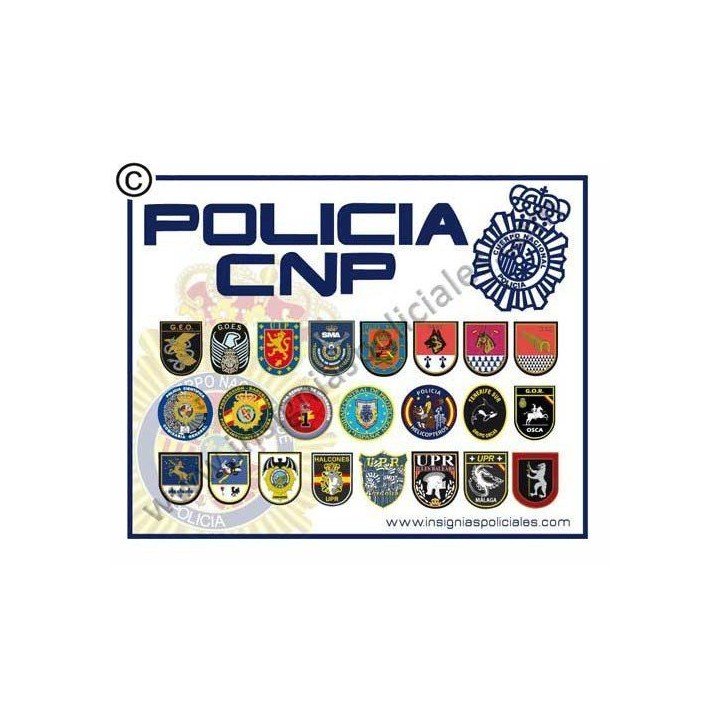 PÓSTER-EMBLEMAS-CUERPO-NACIONAL-POLICÍA