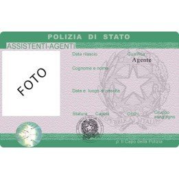 ITALIAN POLIZIA DI STATO CUSTOM  ID CARD