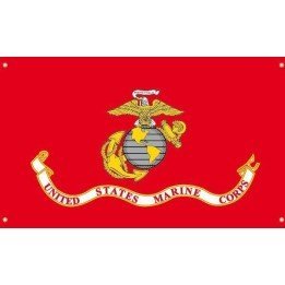 BANDERA-UNITED-STATES MARINE-CORPS-ROJA