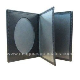 SPANISH OBSOLTE PRIVATE SECURITY GUARD LEATHER BOOKSTYLE CASE