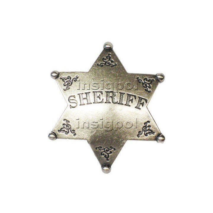 PLACA SHERIFF 6 PUNTAS