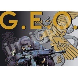 PÓSTER-CUERPO-NACIONAL-DE-POLICÍA-CNP -GEO-FRANCOTIRADOR