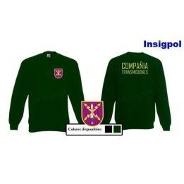 SUDADERA EJÉRCITO TIERRA COMPAÑIA TRANSMISIONES