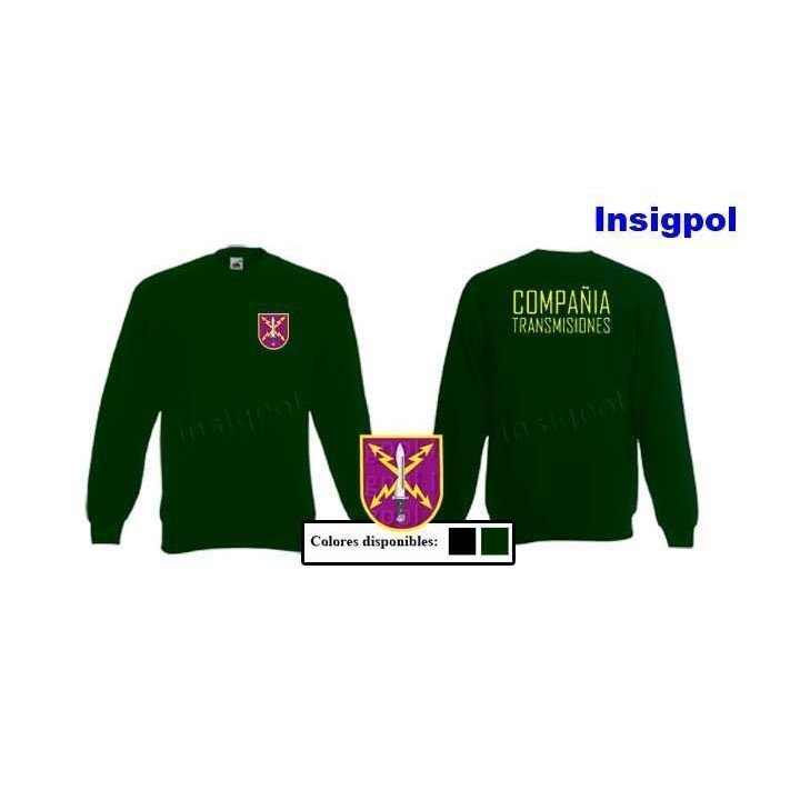 SUDADERA EJÉRCITO TIERRA COMPAÑIA TRANSMISIONES