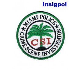 MIAMI Police Patch Polizei Abzeichen CRIME SCENE TECH  USA CSI FLORIDA CST 