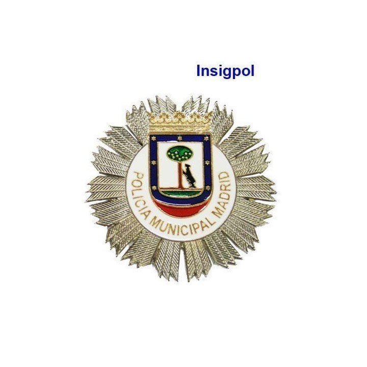 PLACA POLICÍA MUNICIPAL MADRID