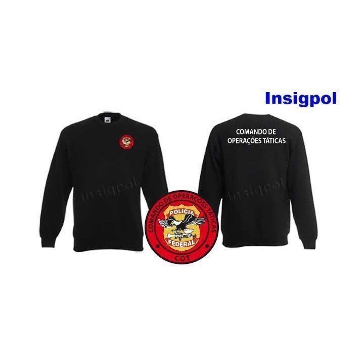 SUDADERA POLICÍA FEDERAL COMANDO OPERACIONES TÁCTICAS BRASIL
