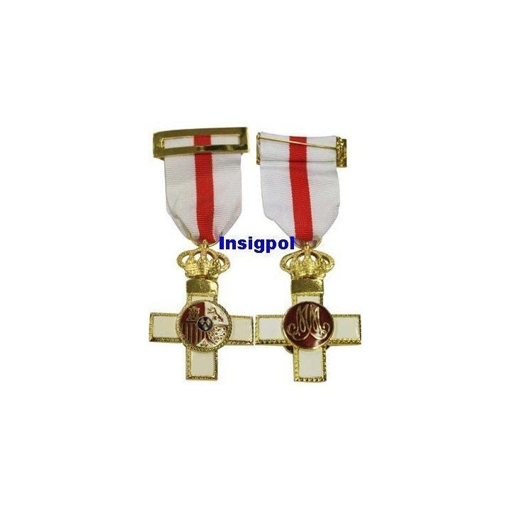 WHITE DISTINCTIVE MILITARY MERIT CROSS MEDAL