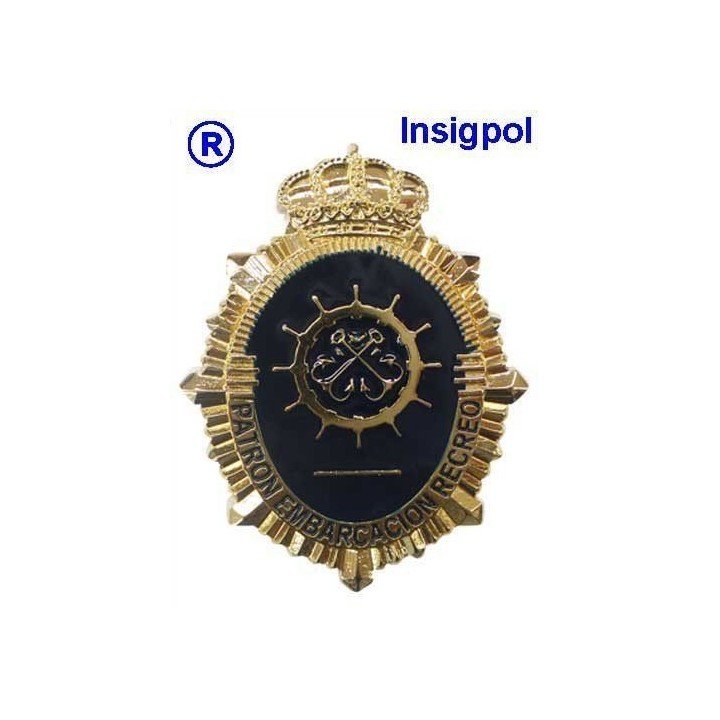 PLACA-INSIGNIA-PATRÓN-EMBARCACIONES-RECREO-ESPAÑA