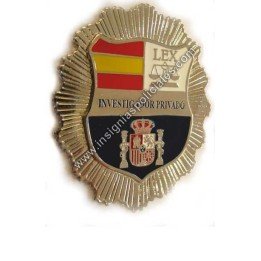 PLACA INSIGNIA INVESTIGADOR PRIVADO