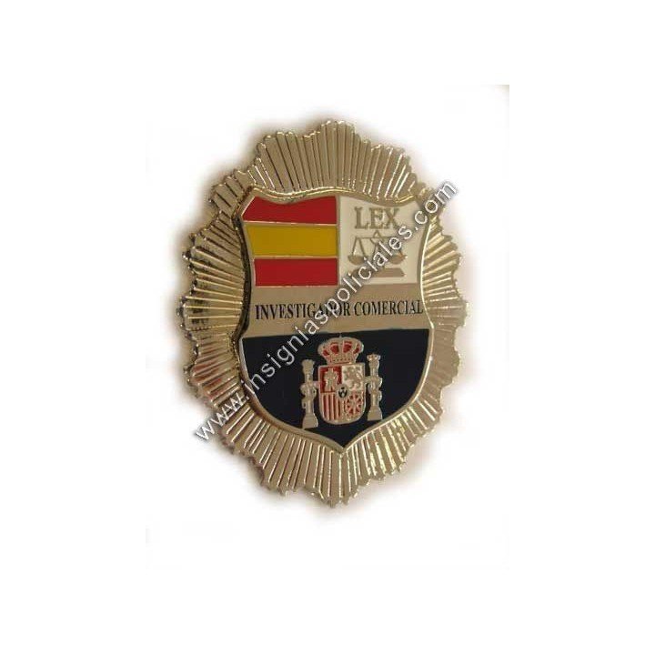 SPANISH COMMERCIAL INVESTIGATOR BADGE