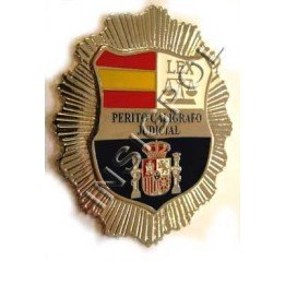 PLACA INSIGNIA  PERITO  JUDICIAL CALÍGRAFO