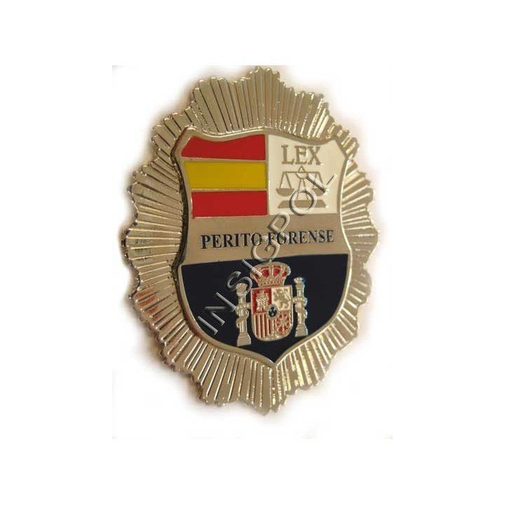 PLACA INSIGNIA PERITO FORENSE