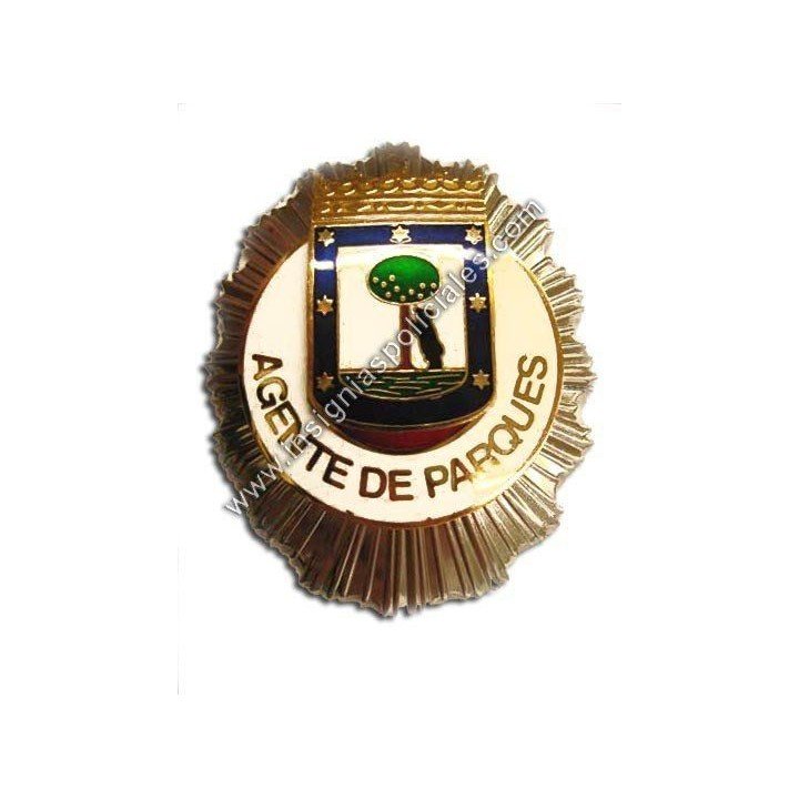 MADRID-PARK-AGENT-BADGE