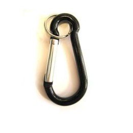 ALUMINIUM CARABINER HOOK 8 CMS.